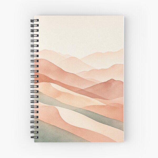 Item preview, Minimalist Terracotta and Sage Mountain Hills Watercolor Landscape designed and sold by ShieldRockPrints.