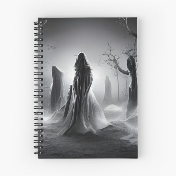 Item preview, Gothic Shrouded Wraith Figures Foggy Spooky Forest designed and sold by Uniquely Yours.