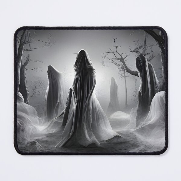 Item preview, Gothic Shrouded Wraith Figures Foggy Spooky Forest designed and sold by Uniquely Yours.