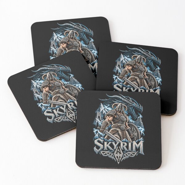 Item preview, Skyrim Dragonborn Nordic Warrior Dragon Fantasy designed and sold by Pandaburba.