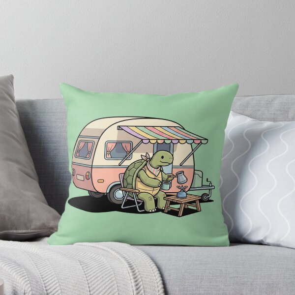 Item preview, Turtle With A Vintage Camper Shell designed and sold by Rare By Hero.