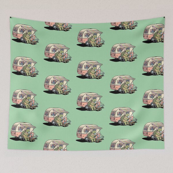 Item preview, Turtle With A Vintage Camper Shell designed and sold by Rare By Hero.
