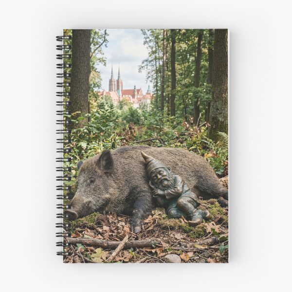 Item preview, Sleepy Boar Gnome Art Print – Lifelike Forest Nap Gift, Poland Travel Decor designed and sold by Purrfecta.