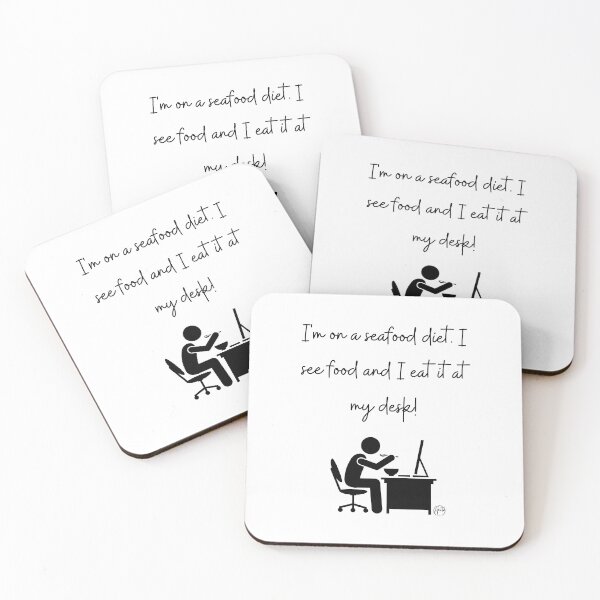 Item preview, Seafood Diet Office Desk Joke designed and sold by Anita Ohulo.