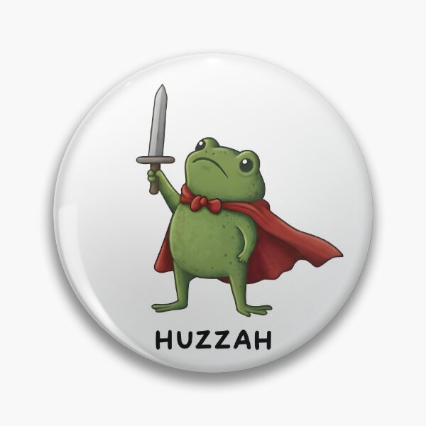 Item preview, Huzzah Hero Frog with Sword and Cape designed and sold by HALONproducts.