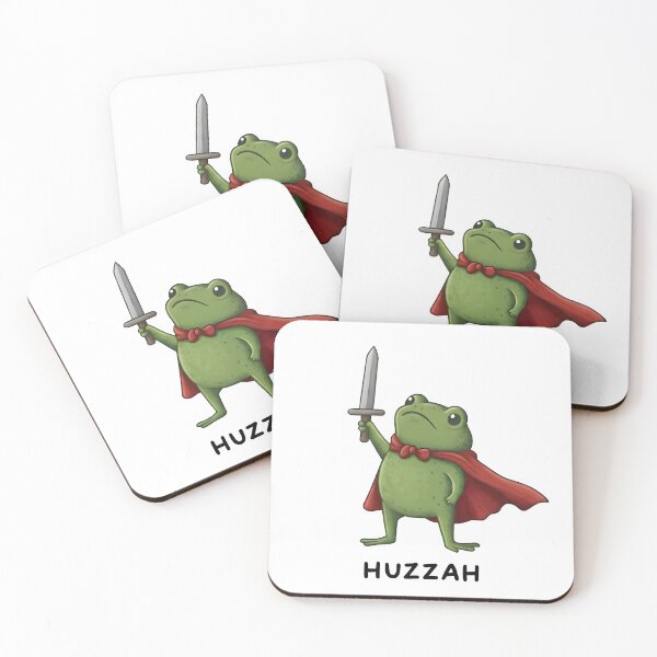 Item preview, Huzzah Hero Frog with Sword and Cape designed and sold by HALONproducts.
