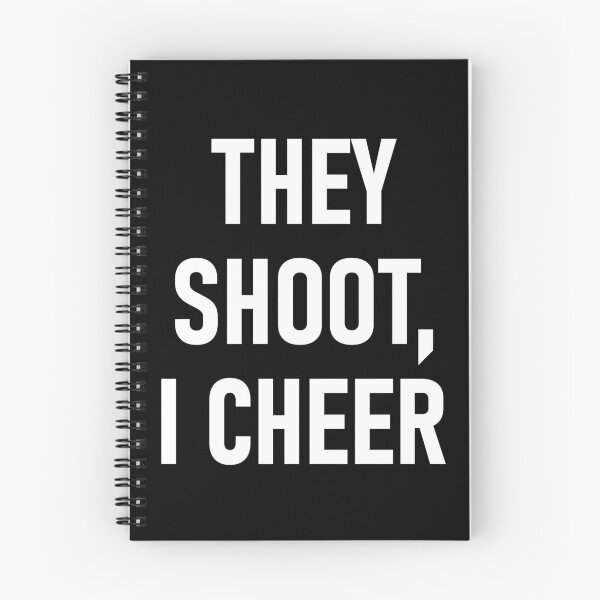 Item preview, They Shoot I Cheer Hockey Mom Funny Hockey Fan designed and sold by MoqunaDesign.