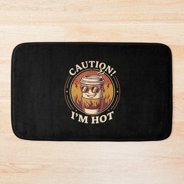 Item preview, Caution Im Hot Funny Hot Coffee Lovers Vintage designed and sold by Cree8if.