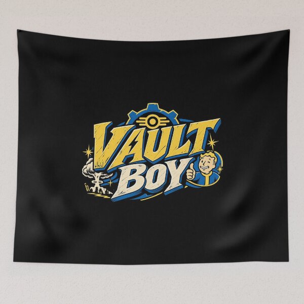 Item preview, allout Vault Boy Retro Wasteland Gaming designed and sold by Pandaburba.