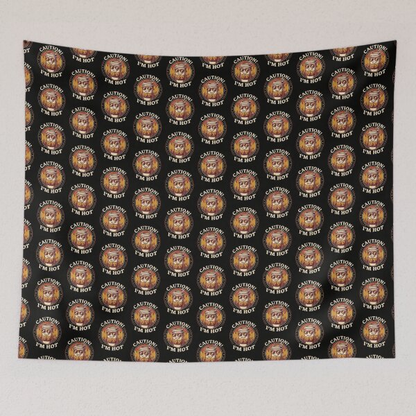 Item preview, Caution Im Hot Funny Hot Coffee Lovers Vintage designed and sold by Cree8if.