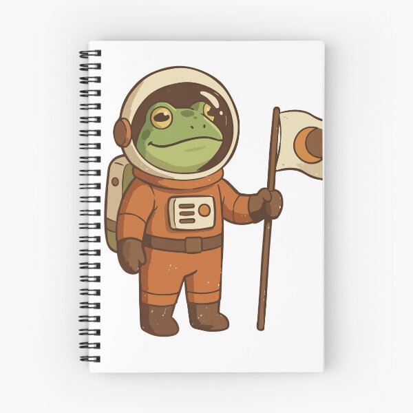 Item preview, Cute Astronaut Frog Illustration designed and sold by didiiii74210.