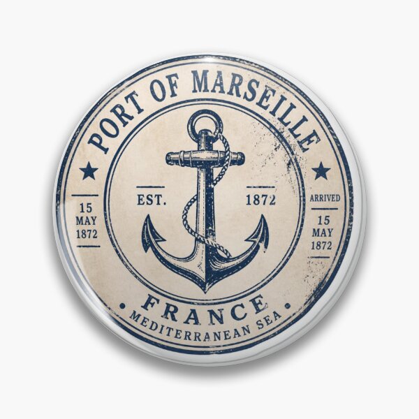 Item preview, Port Of Marseille Vintage Nautical Anchor designed and sold by MargaretPolanco.