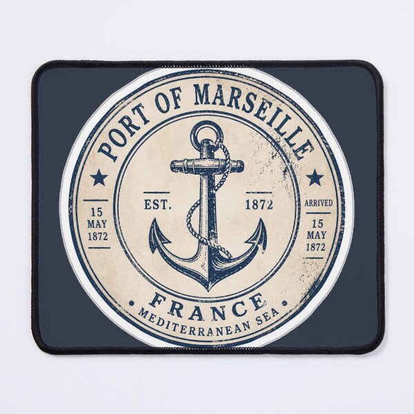 Item preview, Port Of Marseille Vintage Nautical Anchor designed and sold by MargaretPolanco.