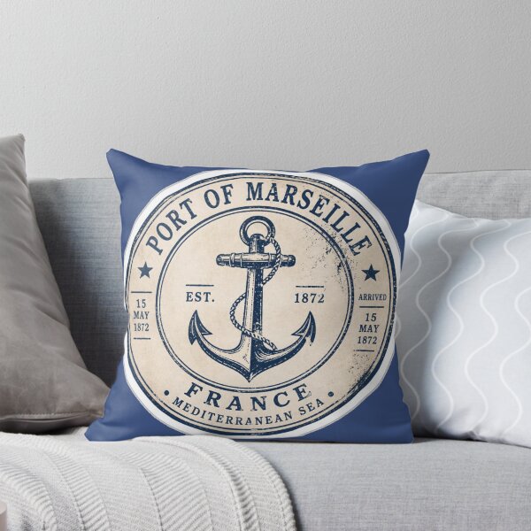 Item preview, Port Of Marseille Vintage Nautical Anchor designed and sold by MargaretPolanco.
