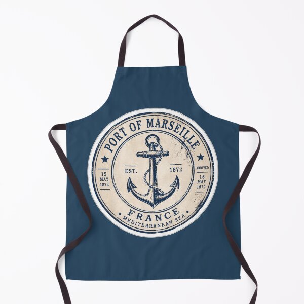 Item preview, Port Of Marseille Vintage Nautical Anchor designed and sold by MargaretPolanco.