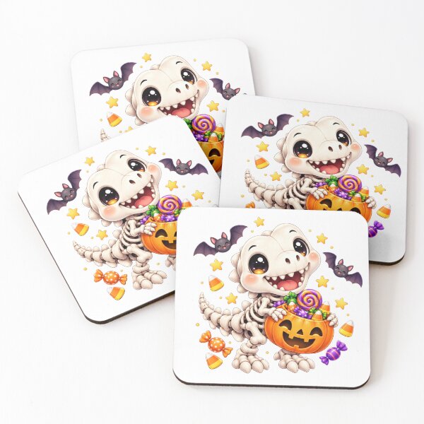 Item preview, Cute Dinosaur Skeleton Trick or Treat designed and sold by MySthore.
