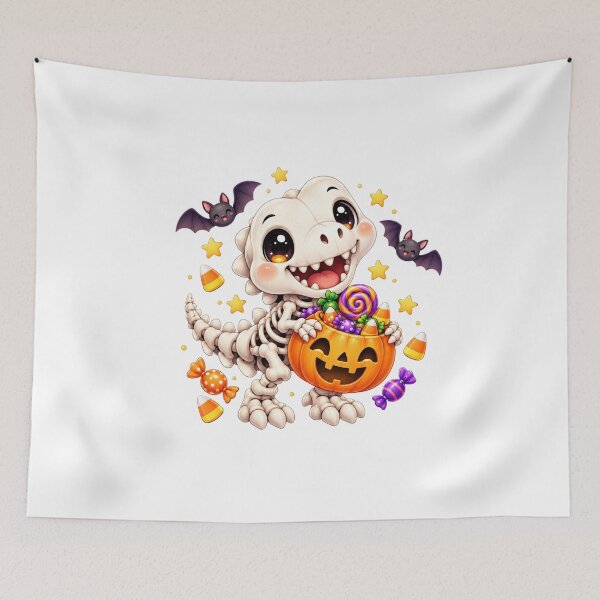 Item preview, Cute Dinosaur Skeleton Trick or Treat designed and sold by MySthore.