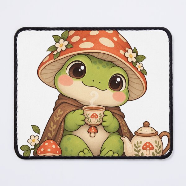 Item preview, Cozy Cottagecore Tea Frog designed and sold by manszoank.