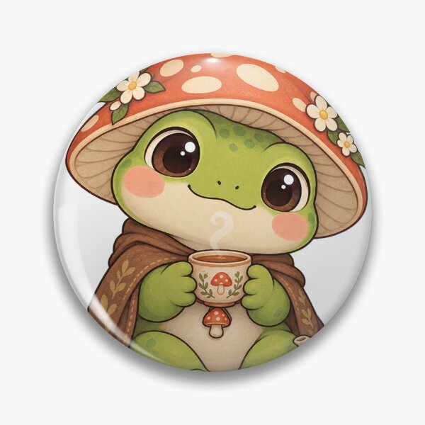 Item preview, Cozy Cottagecore Tea Frog designed and sold by manszoank.