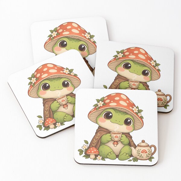 Item preview, Cozy Cottagecore Tea Frog designed and sold by manszoank.
