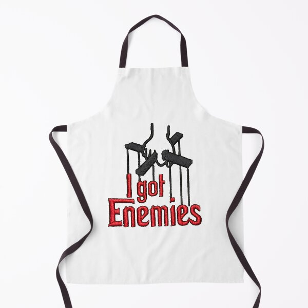 Item preview, White Version: I HAVE ENEMIES – The Puppet Master The Godfather Edition | Hoodie + Cap + T-shirt Cushion designed and sold by puurfectcat.