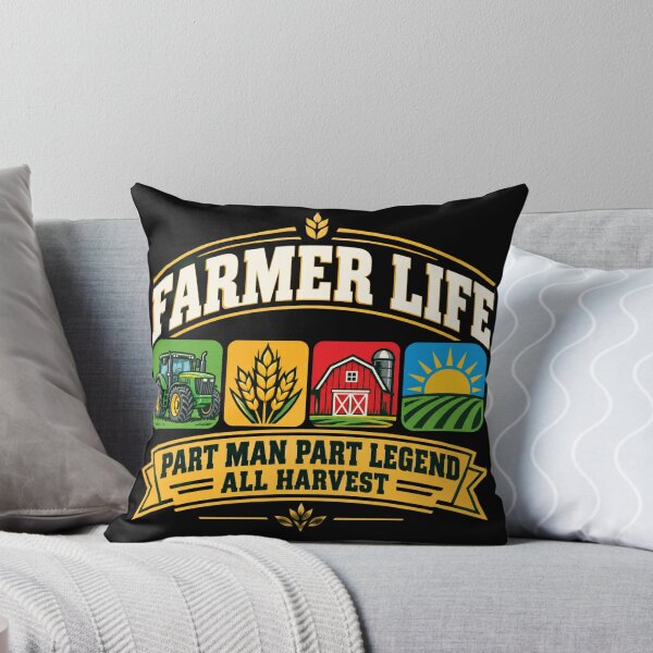 Item preview, Farmer Life Icon Badge Design designed and sold by Haque Designs.