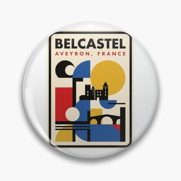 Item preview, Retro Belcastel Bauhaus Geometric Skyline designed and sold by k3rstman1.
