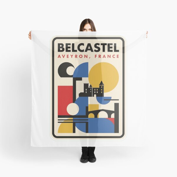 Item preview, Retro Belcastel Bauhaus Geometric Skyline designed and sold by k3rstman1.