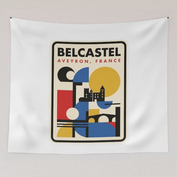Item preview, Retro Belcastel Bauhaus Geometric Skyline designed and sold by k3rstman1.
