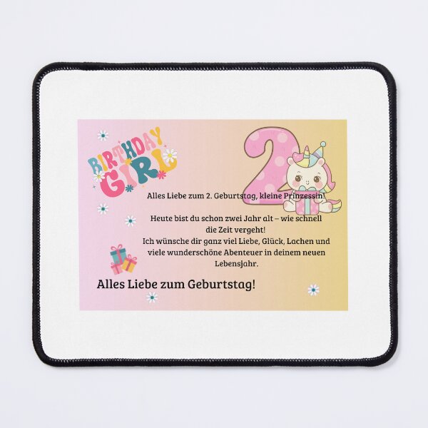 Item preview, Birthday card for a girl's 2nd birthday designed and sold by SGS-Design.