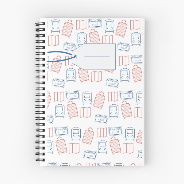 Item preview, Red and Blue Travel Notebook designed and sold by clusson's shop.