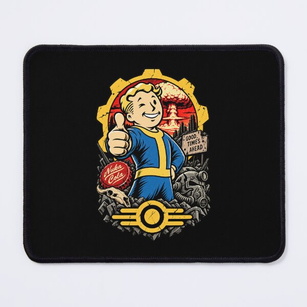 Item preview, Fallout Vault Boy Good Times Ahead Wasteland designed and sold by Pandaburba.