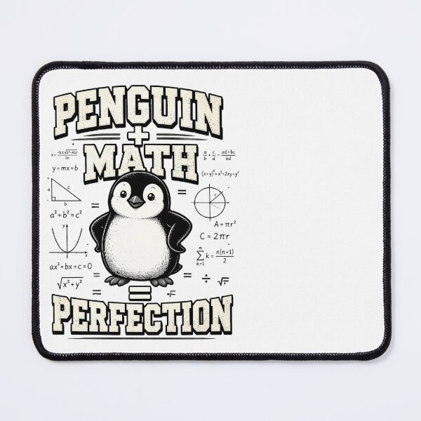 Item preview, Penguin Math Equals Perfection Funny Mathematics designed and sold by CalmDownZone ⭐️⭐️⭐️⭐️⭐️.