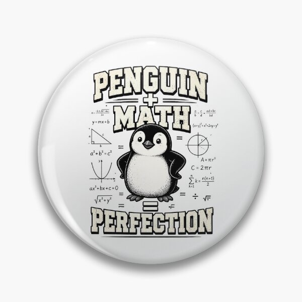 Item preview, Penguin Math Equals Perfection Funny Mathematics designed and sold by CalmDownZone ⭐️⭐️⭐️⭐️⭐️.