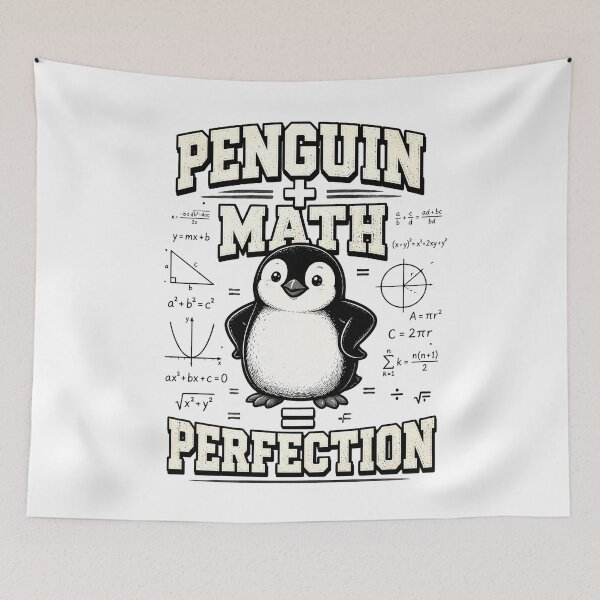 Item preview, Penguin Math Equals Perfection Funny Mathematics designed and sold by CalmDownZone ⭐️⭐️⭐️⭐️⭐️.