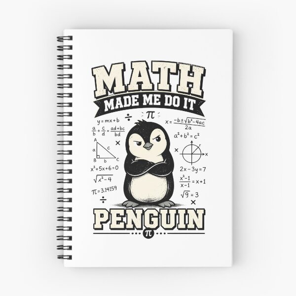 Item preview, Math Made Me Do It Penguin Funny Math designed and sold by CalmDownZone ⭐️⭐️⭐️⭐️⭐️.