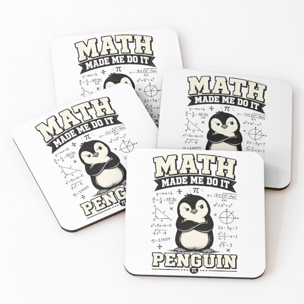 Item preview, Math Made Me Do It Penguin Funny Math designed and sold by CalmDownZone ⭐️⭐️⭐️⭐️⭐️.