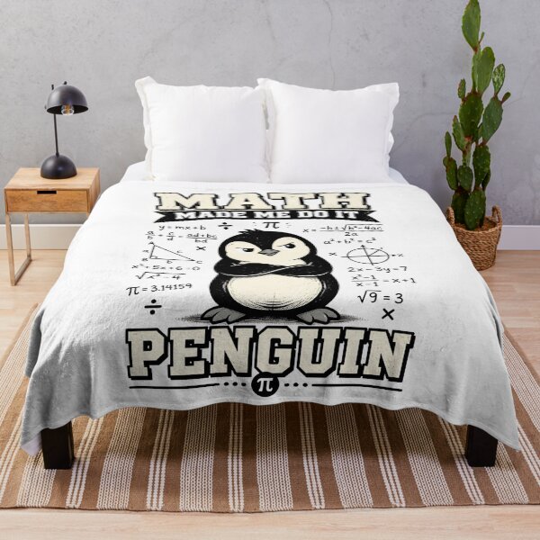 Item preview, Math Made Me Do It Penguin Funny Math designed and sold by CalmDownZone ⭐️⭐️⭐️⭐️⭐️.