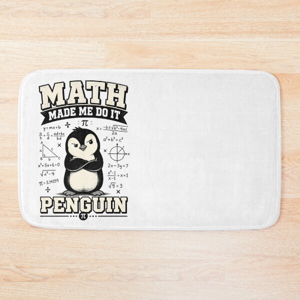 Item preview, Math Made Me Do It Penguin Funny Math designed and sold by CalmDownZone ⭐️⭐️⭐️⭐️⭐️.