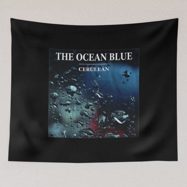 Item preview, The Oceans Blues Cerulean Rain Window designed and sold by PalasGryzuary.