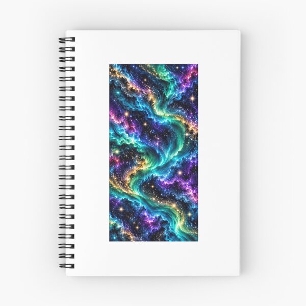 Item preview, Midnight Aurora – Cosmic Galaxy + Glowing Celestial Waves Pattern designed and sold by FaithArt777.