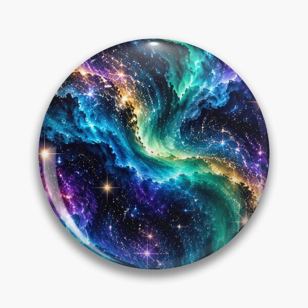 Item preview, Midnight Aurora – Cosmic Galaxy + Glowing Celestial Waves Pattern designed and sold by FaithArt777.
