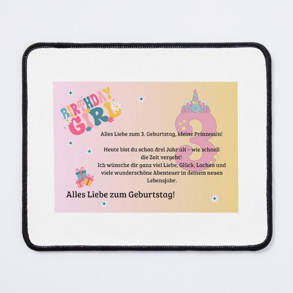 Item preview, Birthday card for a girl's 3rd birthday designed and sold by SGS-Design.