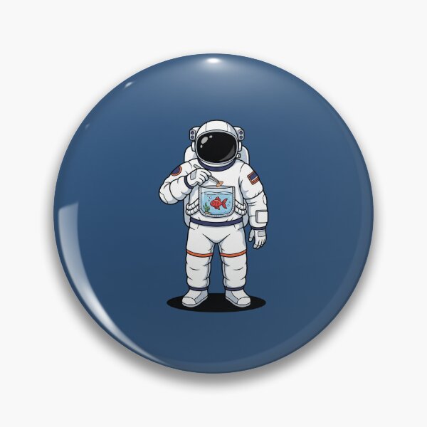 Item preview, Astronaut Feeding A Pocket Goldfish designed and sold by Rare By Hero.