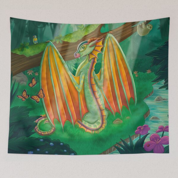 Item preview, Wings of Fire Glory the RainWing designed and sold by the-artsy-park.