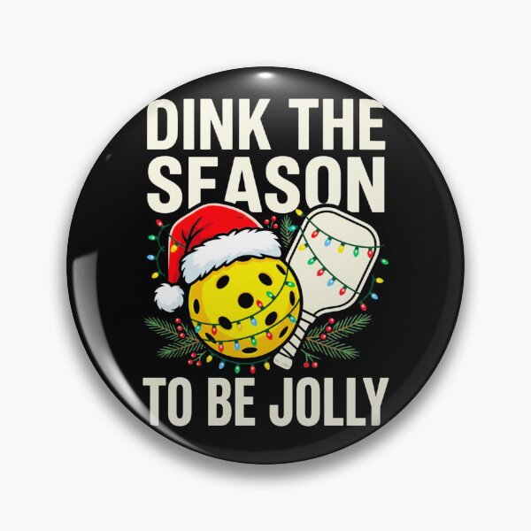 Item preview, Dink The Season To Be Jolly Funny Christmas Pickleball Santa Hat String Lights Holiday Design designed and sold by 519xdesign.