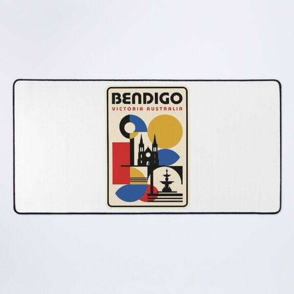 Item preview, Retro Bendigo Bauhaus Geometric Skyline designed and sold by k3rstman1.