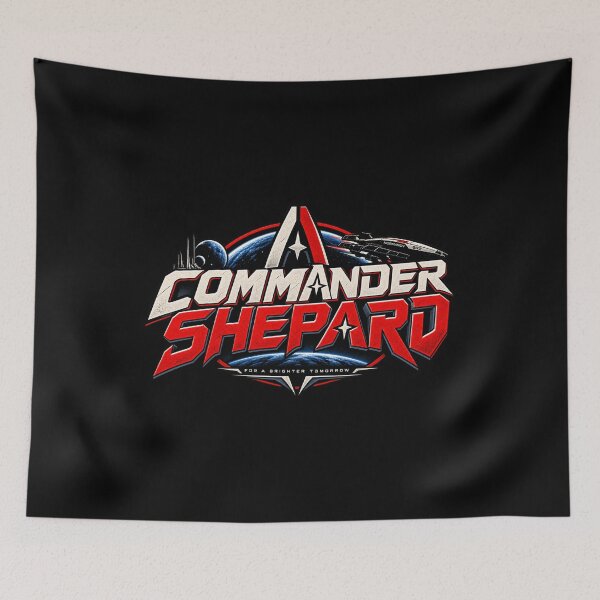 Aperçu de l'œuvre Commandant Shepard N7 Mass Effect Commandant de l'espace créée et vendue par Pandaburba.