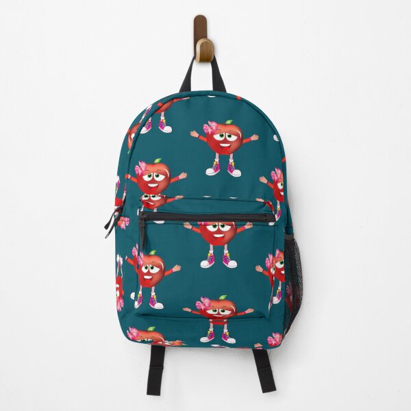 Item preview, Excited Red Apple Animated Character - Girl Version designed and sold by ExpressiveToon.