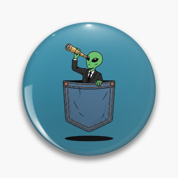 Item preview, Pocket Alien With A Spyglass designed and sold by Rare By Hero.